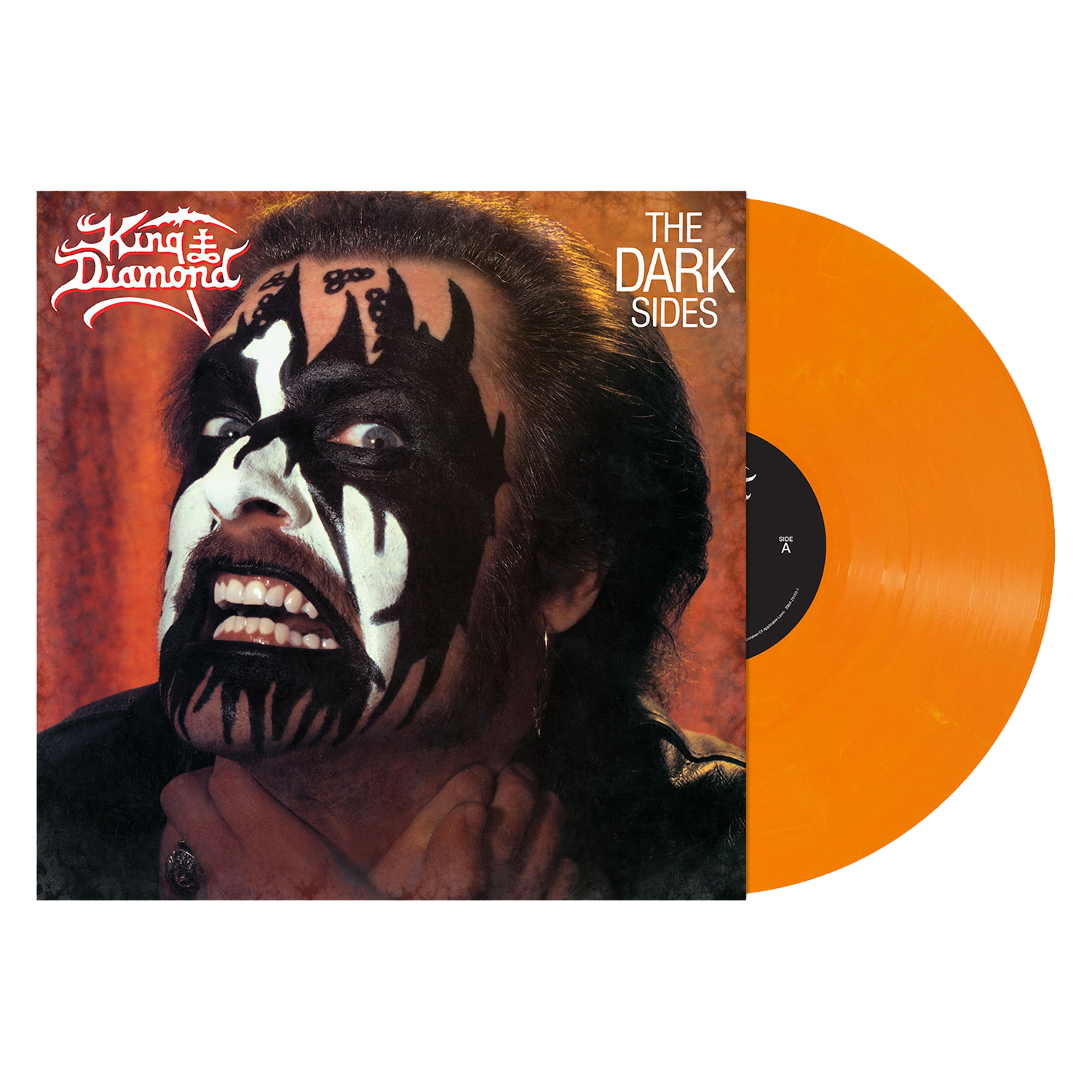 The Dark Sides - Orange with White Marble Vinyl